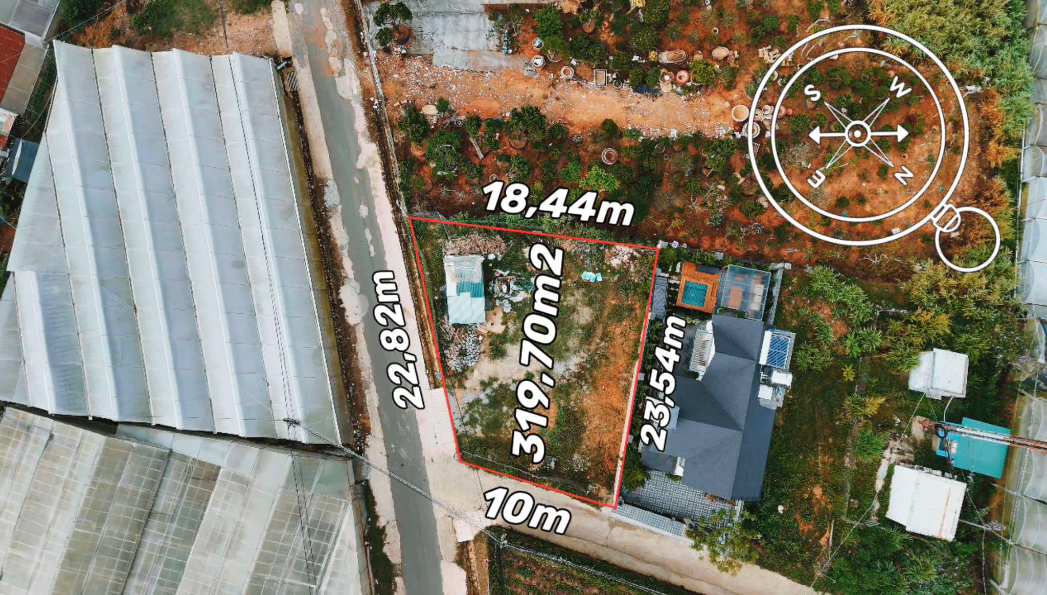 Đất Nam Hồ Đà Lạt 2 mặt tiền