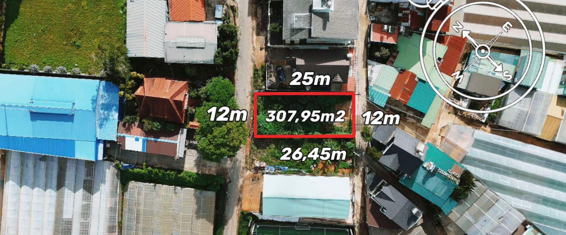 Bán Đất Mặt Tiền Mai Xuân Thưởng Đà Lạt 307m2