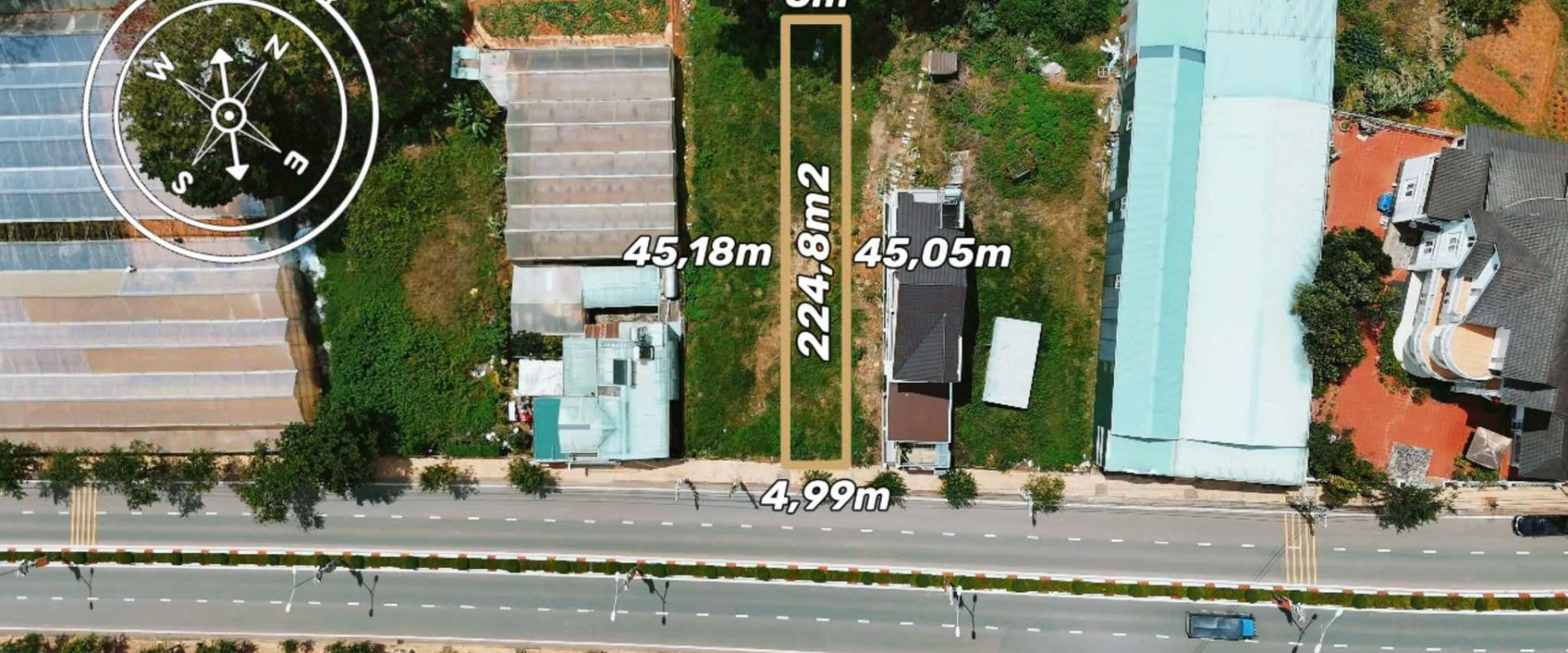 Bán Đất Mặt Tiền Langbiang Đà Lạt 903m2
