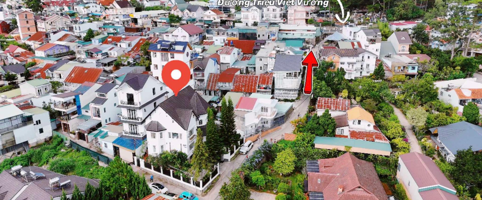 Biệt Thự Hẻm Triệu Việt Vương Đà Lạt 434m2