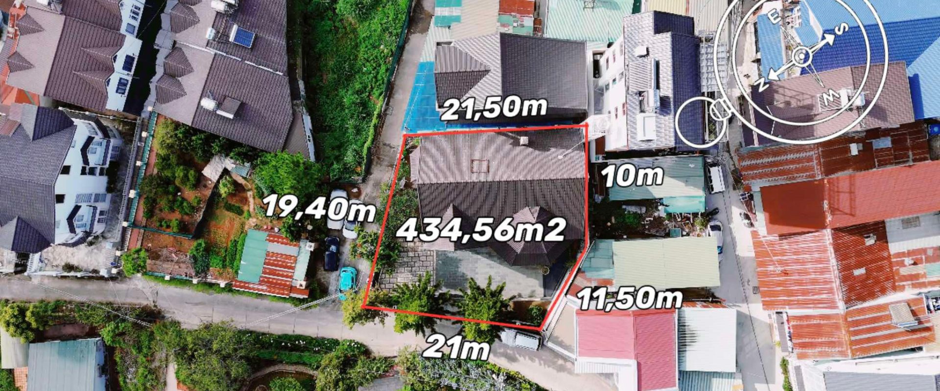 Biệt Thự Hẻm Triệu Việt Vương Đà Lạt 434m2