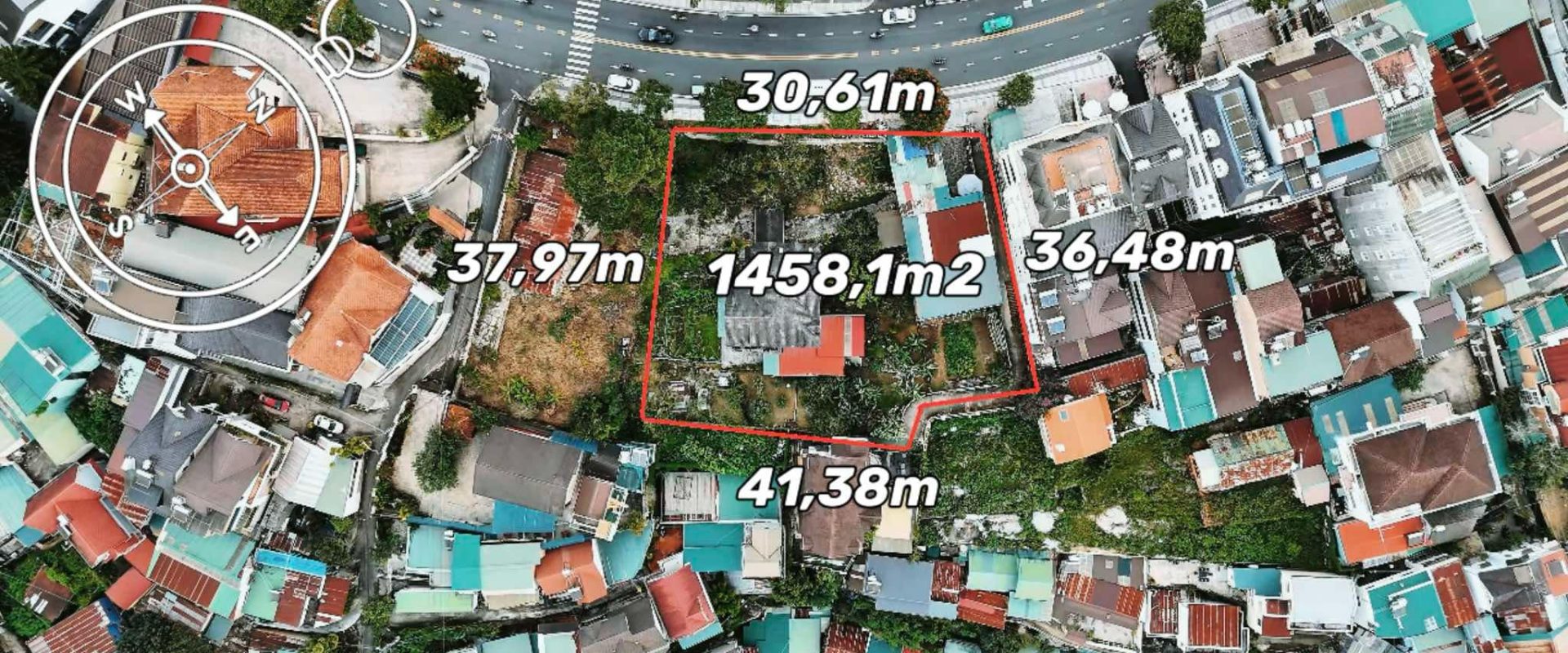 Bán đất mặt tiền Lê Hồng Phong Đà Lạt 1458m2
