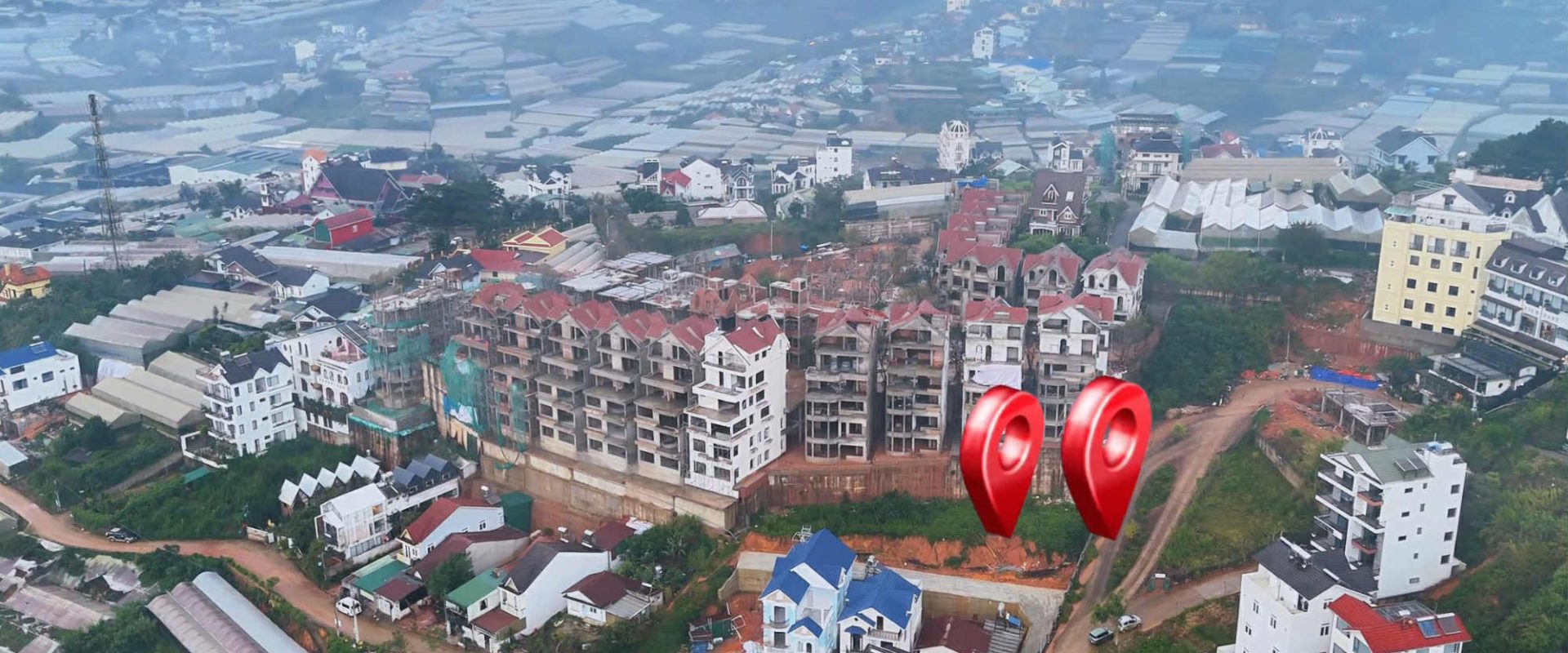 Bán 2 lô đất biệt thự Trịnh Hoài Đức Đà Lạt 321m2 – 290m2