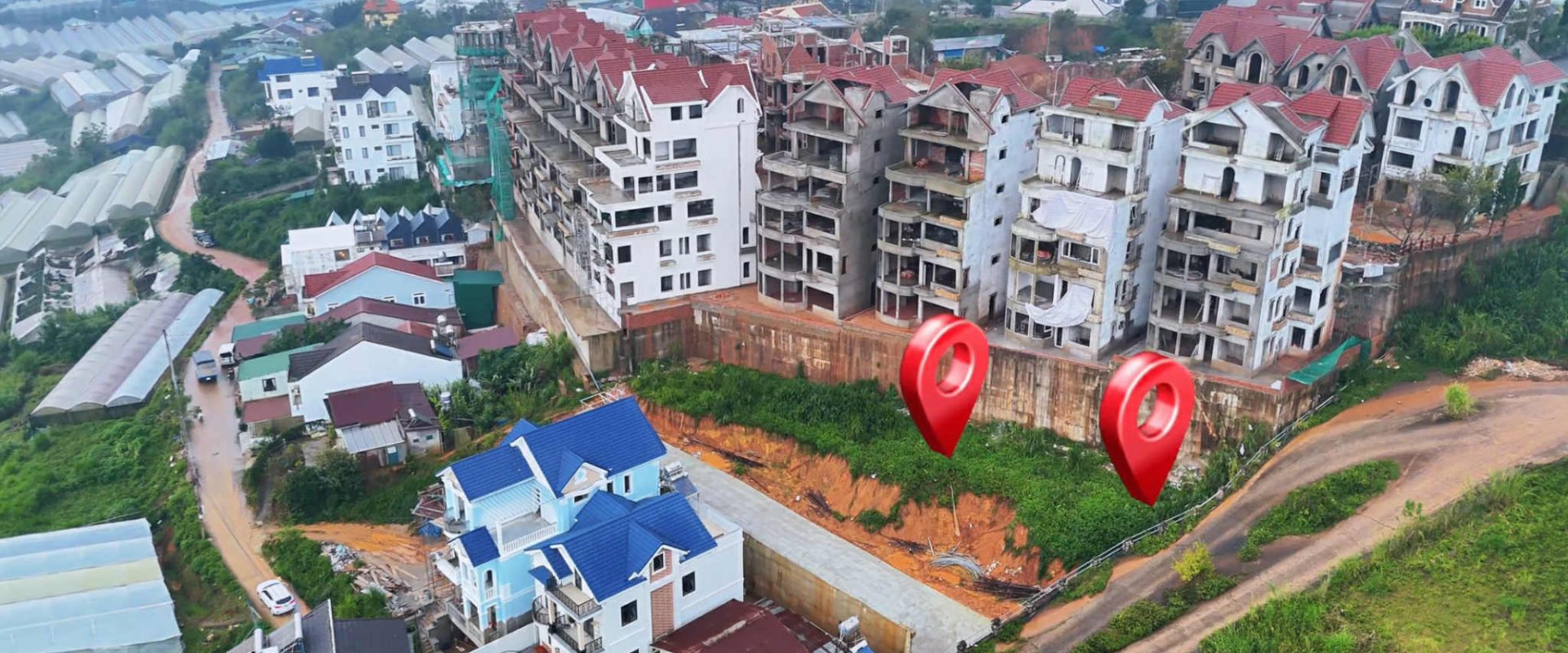 Bán 2 lô đất biệt thự Trịnh Hoài Đức Đà Lạt 321m2 – 290m2