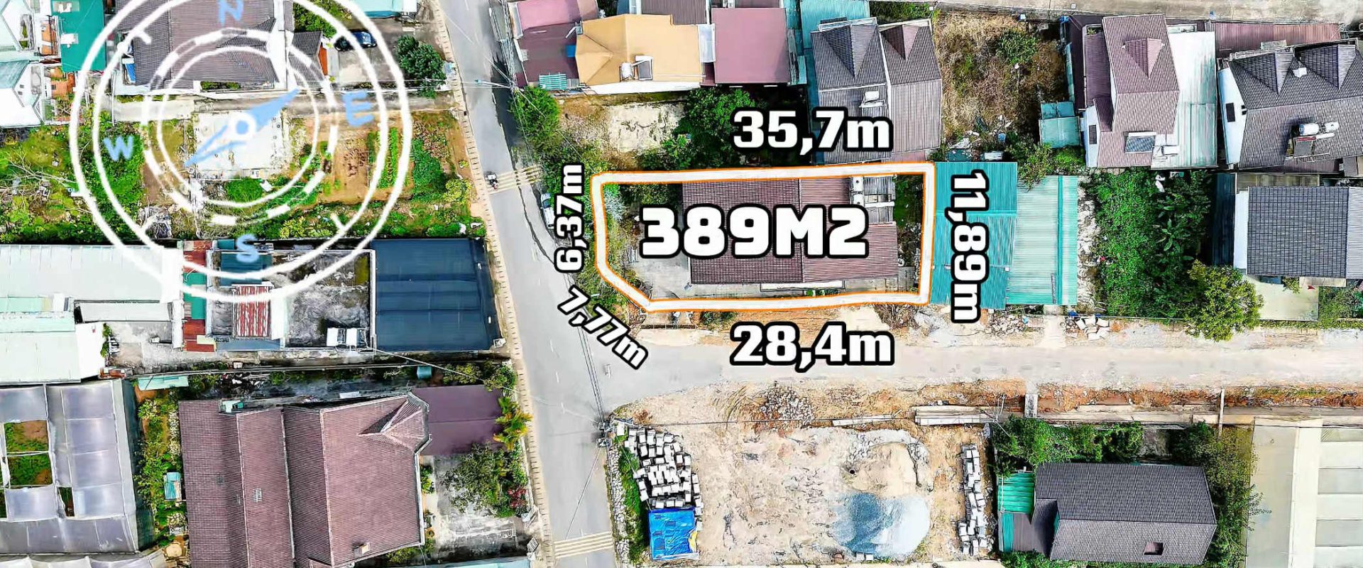 Bán biệt thự Đà Lạt 2 mặt tiền Vạn Hạnh – Mai Xuân Thưởng 389m2