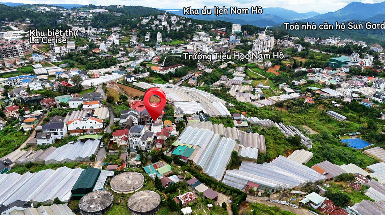 Villa Nam Hồ Đà Lạt 311m2 có hồ bơi