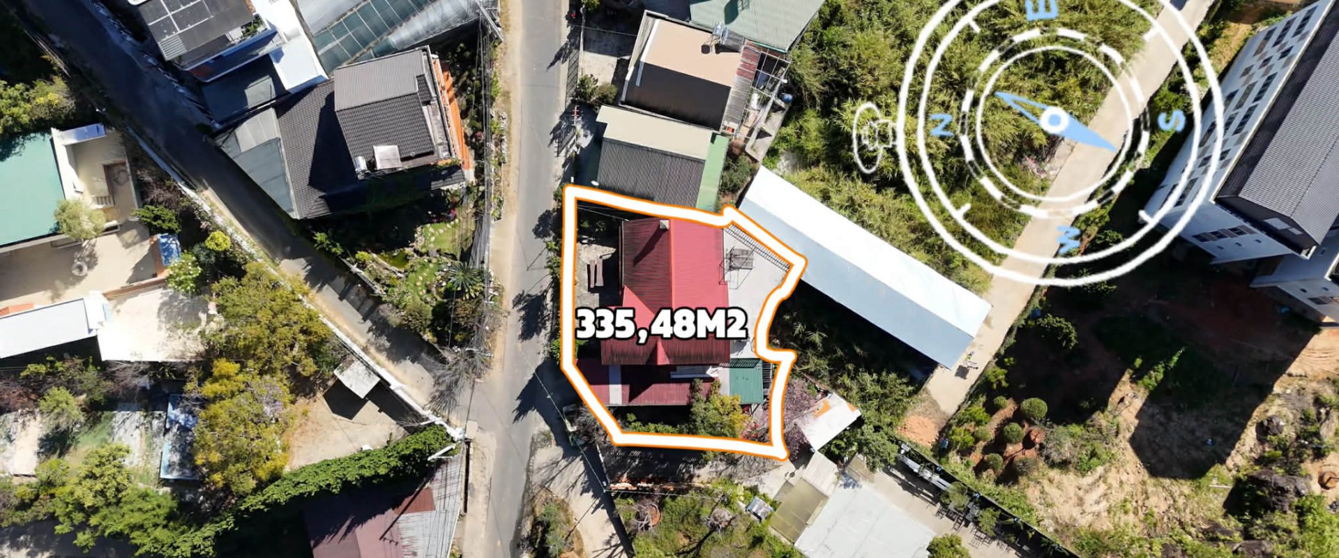 Bán Villa Sân Vườn Mặt Tiền Trịnh Hoài Đức Đà Lạt 335m2