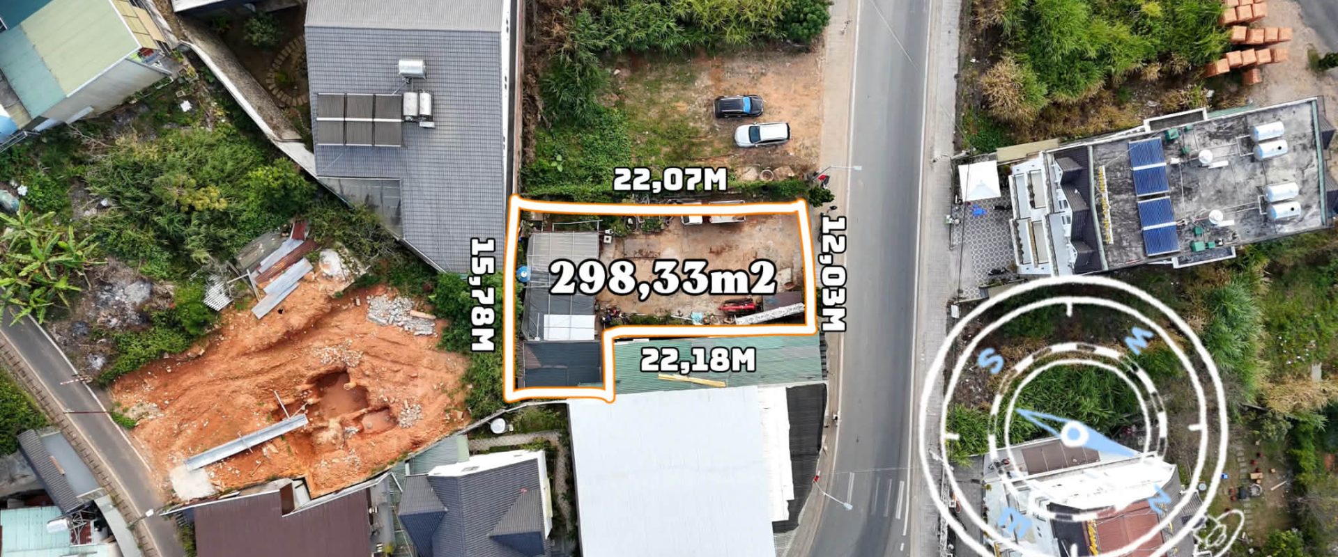 Đất mặt tiền Tô Hiến Thành Đà Lạt 298m2