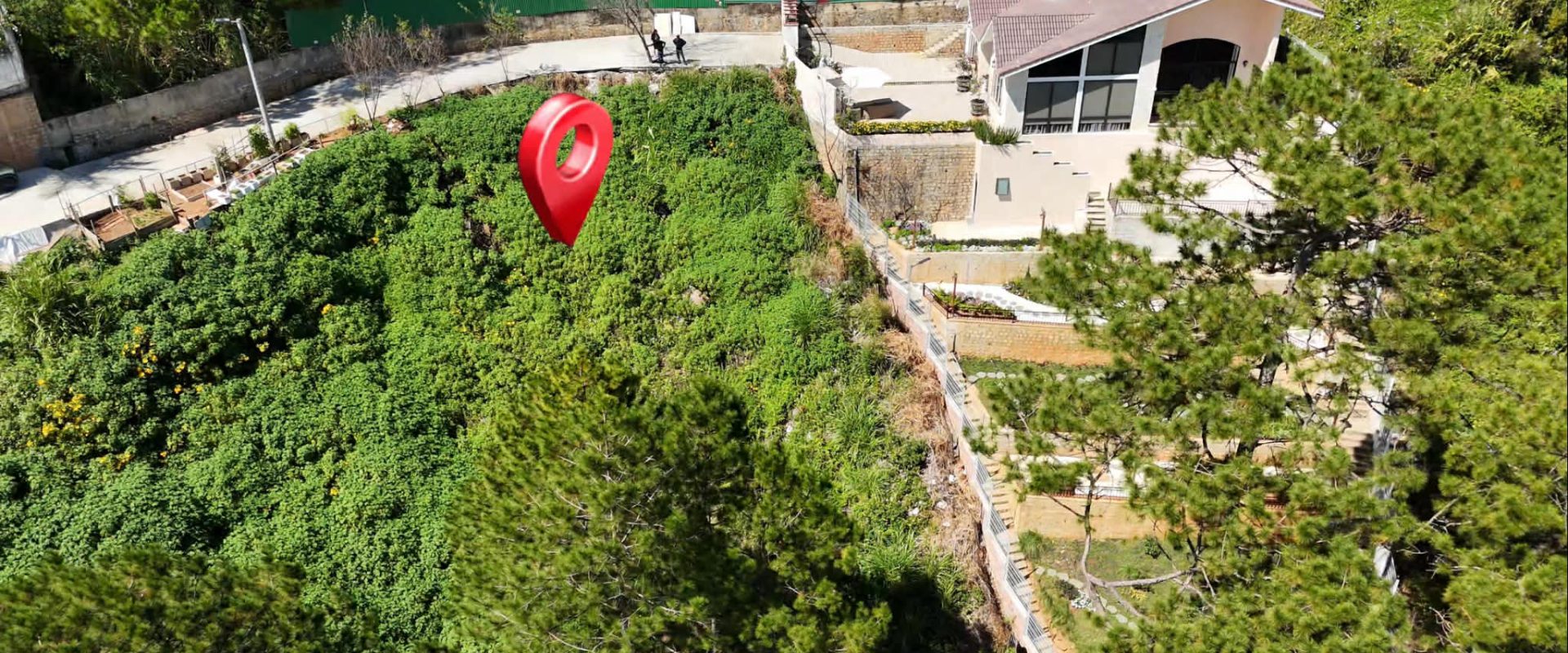 Đất view rừng thông Đà Lạt hẻm 3 tháng 4 1091m2