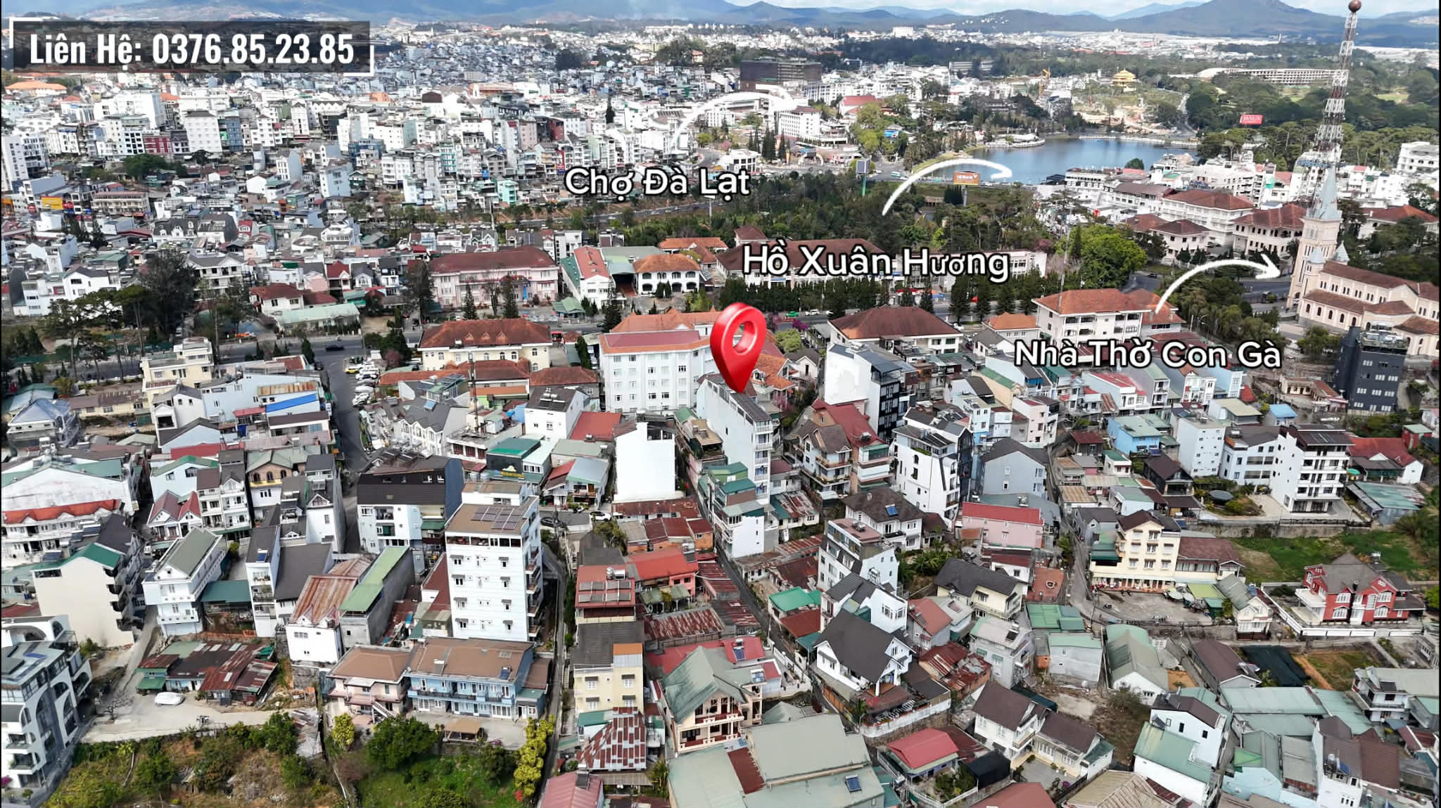 Bán nhà trung tâm Đà Lạt hẻm Trần Phú