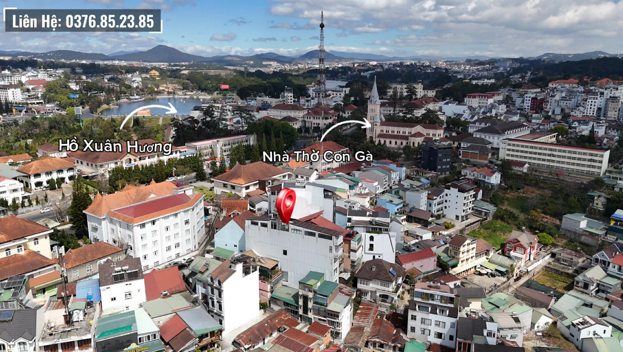 Bán nhà trung tâm Đà Lạt hẻm Trần Phú