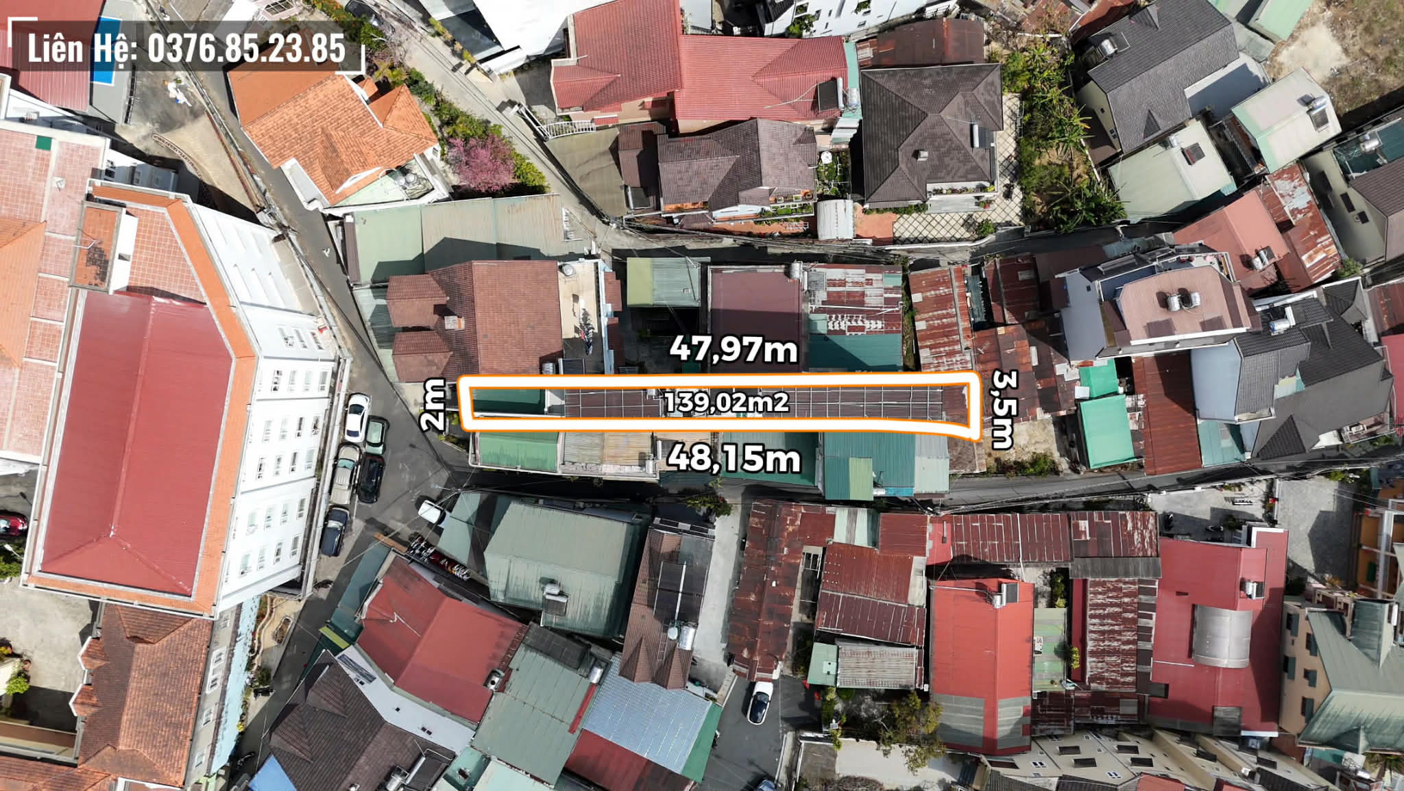 Bán nhà trung tâm Đà Lạt hẻm Trần Phú