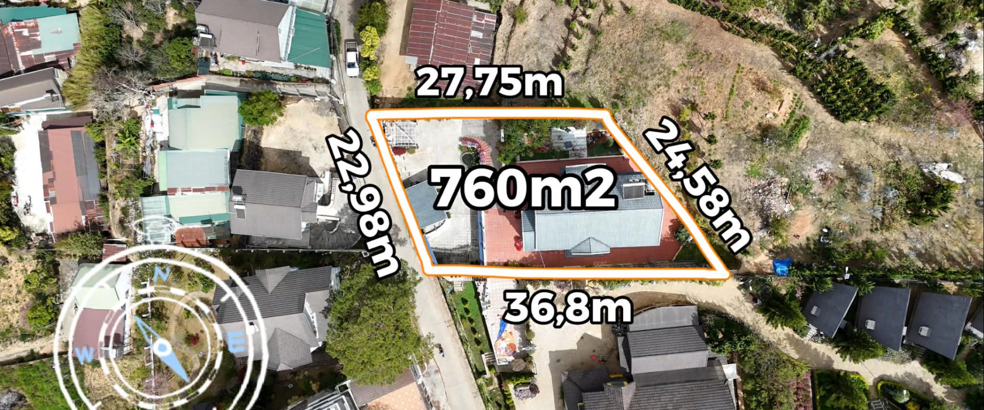 Villa sân vườn Trịnh Hoài Đức Đà Lạt 760m²