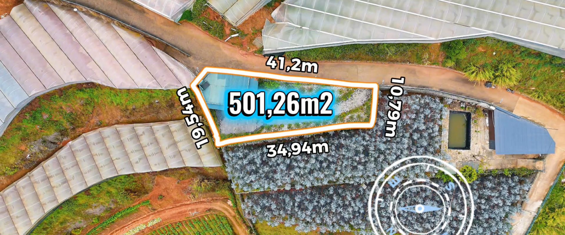 NHÀ SÂN VƯỜN TỰ TẠO ĐÀ LẠT 501m2