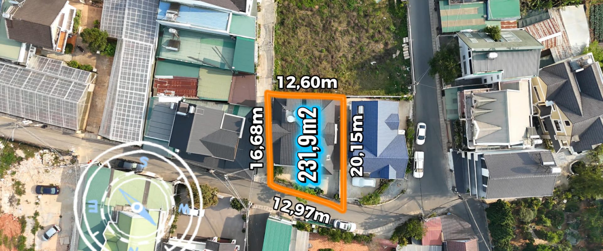 Bán Villa 2 Mặt Tiền Lữ Gia Đà Lạt 231m2