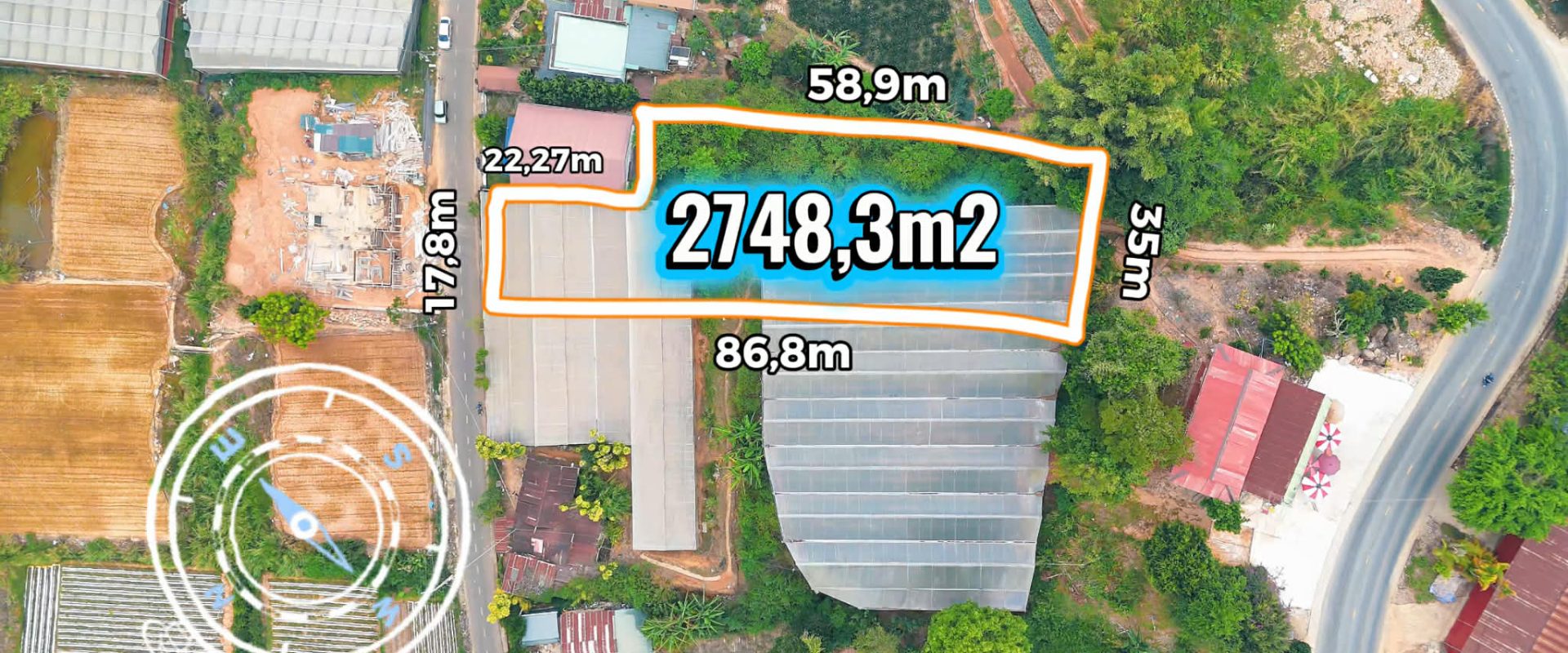 Bán Đất Mặt Tiền Đa Phú Đà Lạt 2748m2