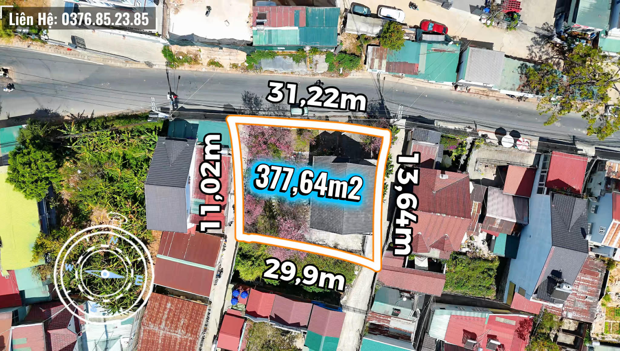 Đất mặt tiền Huyền Trân Công Chúa Đà Lạt