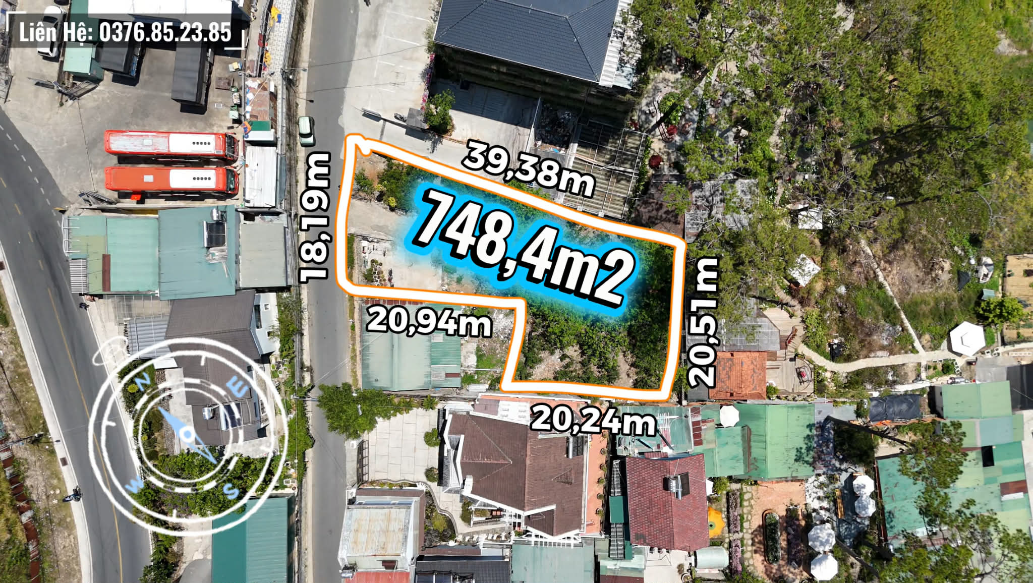 Đất view đồi thông Hoàng Hoa Thám Đà Lạt