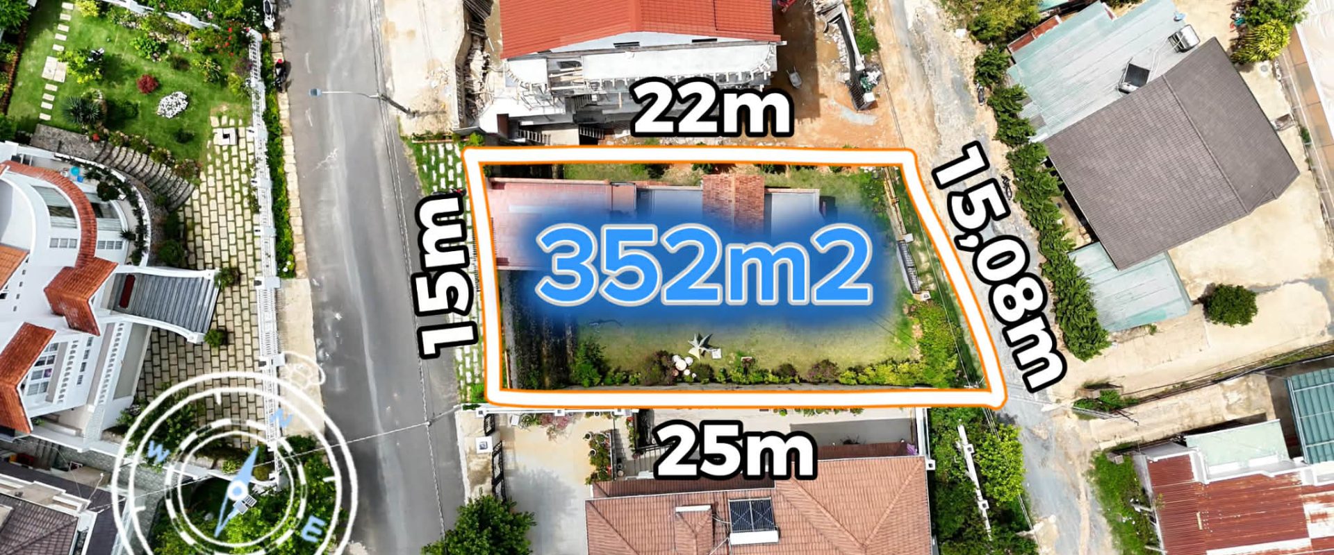 Bán Villa 2 Mặt Tiền KQH Đông Tĩnh Đà Lạt 352m2