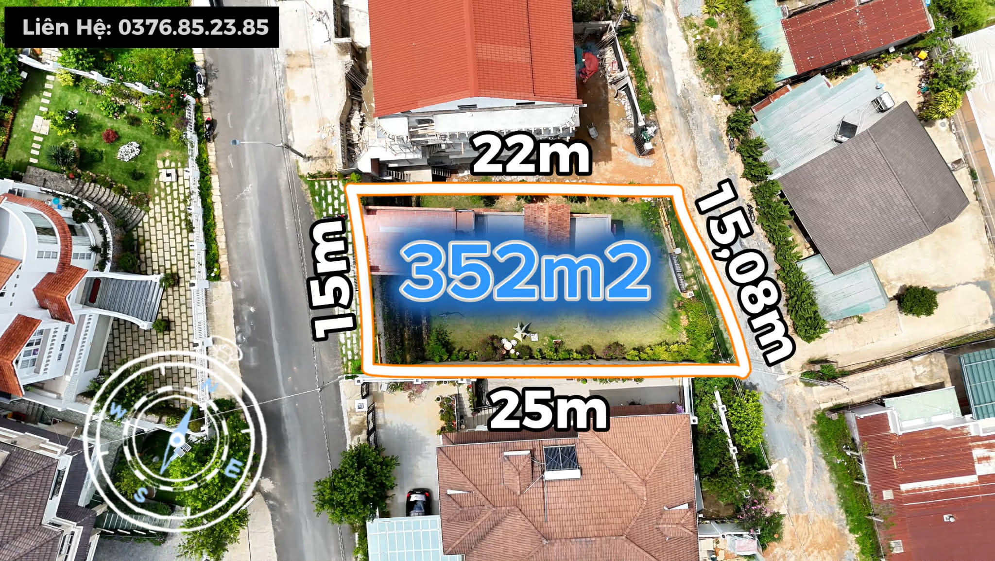 Villa 2 mặt tiền KQH Đông Tĩnh Đà Lạt