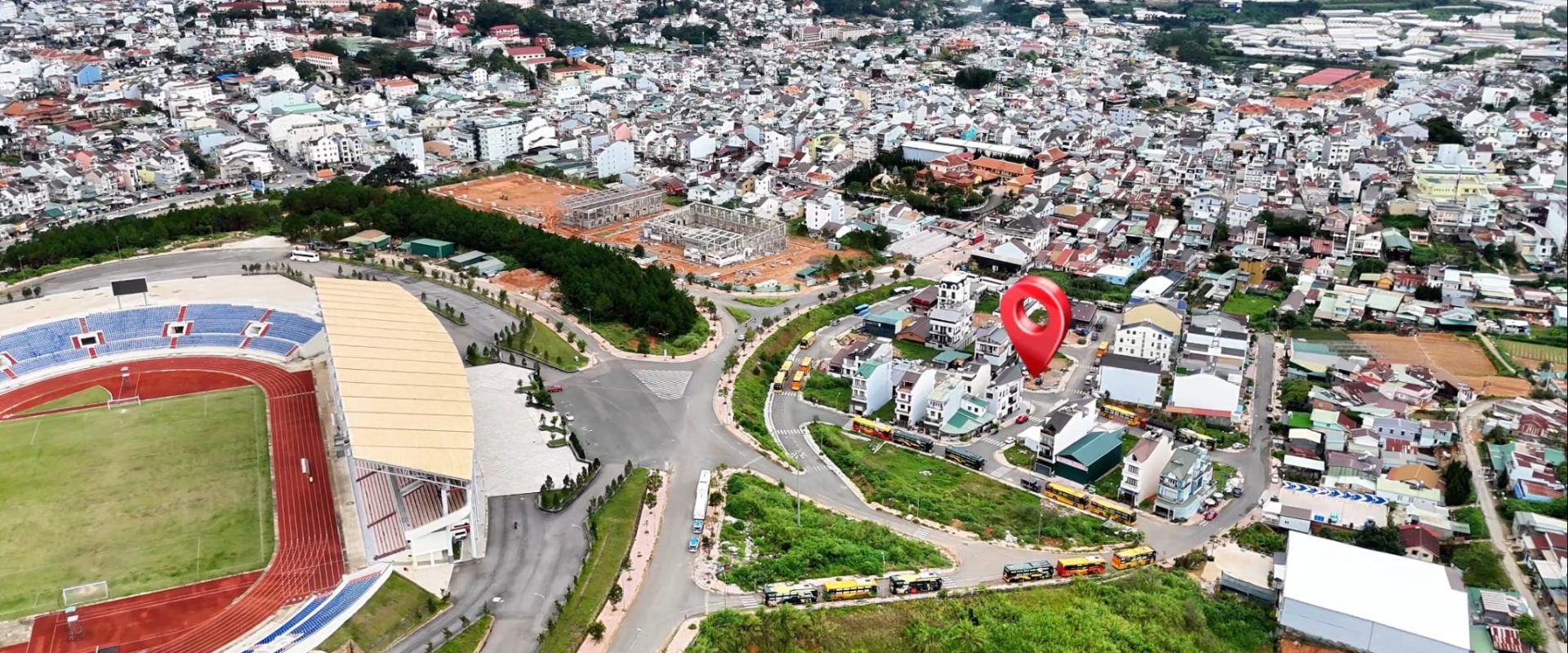 Đất 2 Mặt Tiền Khu Liên Hợp Thể Thao Đà Lạt 376m2