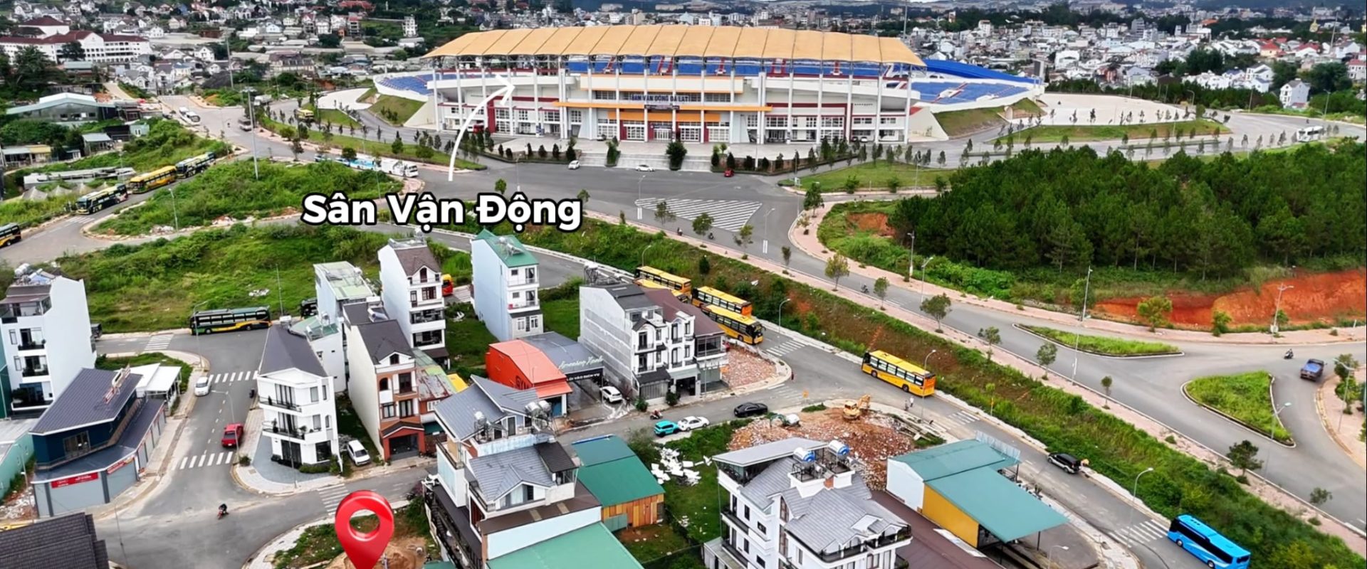 Đất 2 Mặt Tiền Khu Liên Hợp Thể Thao Đà Lạt 376m2