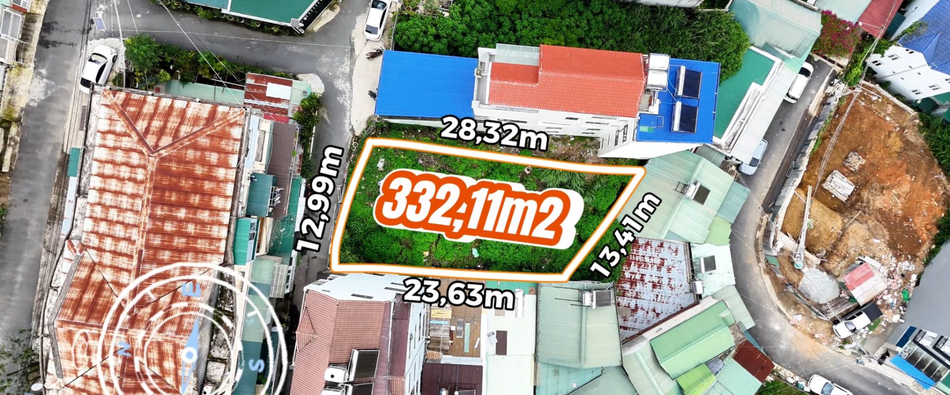 Đất Biệt Thự Nguyễn Trung Trực Đà Lạt 332m2