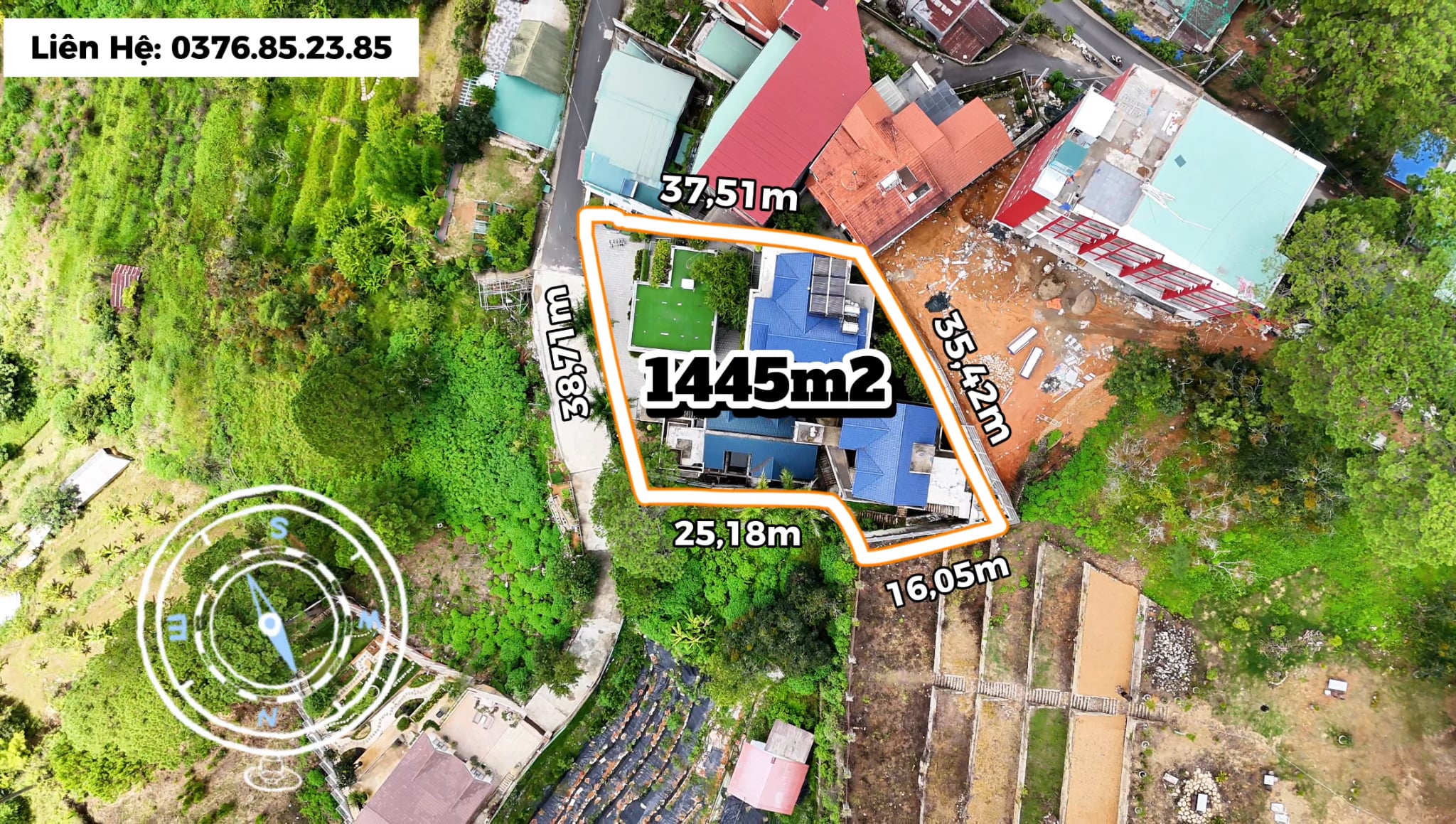Villa Đà Lạt view rừng thông đường 3 tháng 4