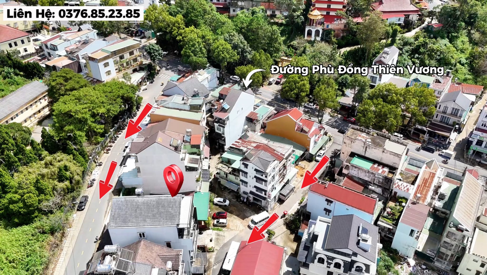 Đất 2 mặt tiền Lý Nam Đế Đà Lạt diện tích 193,5m2